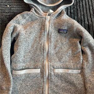 Patagonia Kids' Heather Gray Zip-Up Hoodie